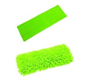 The type of mops recommended for resin flooring maintenance. 